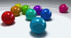 multi-coloured balls