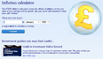 Inflation calculator