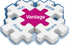 Diagram showing how Vantage includes Funds, Shares, SIPPs and ISAs