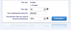 Income drawdown calculator