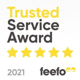 Feefo Trusted Service award 2021