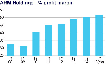 ARM Holdings - % profit margin