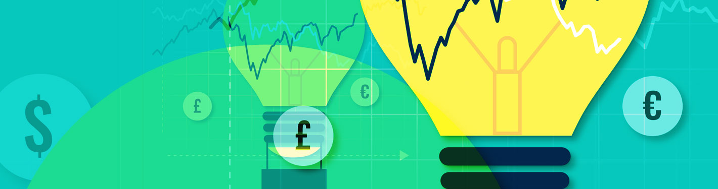 HL Investment Times - a graphic showing lightulbs and performance lines